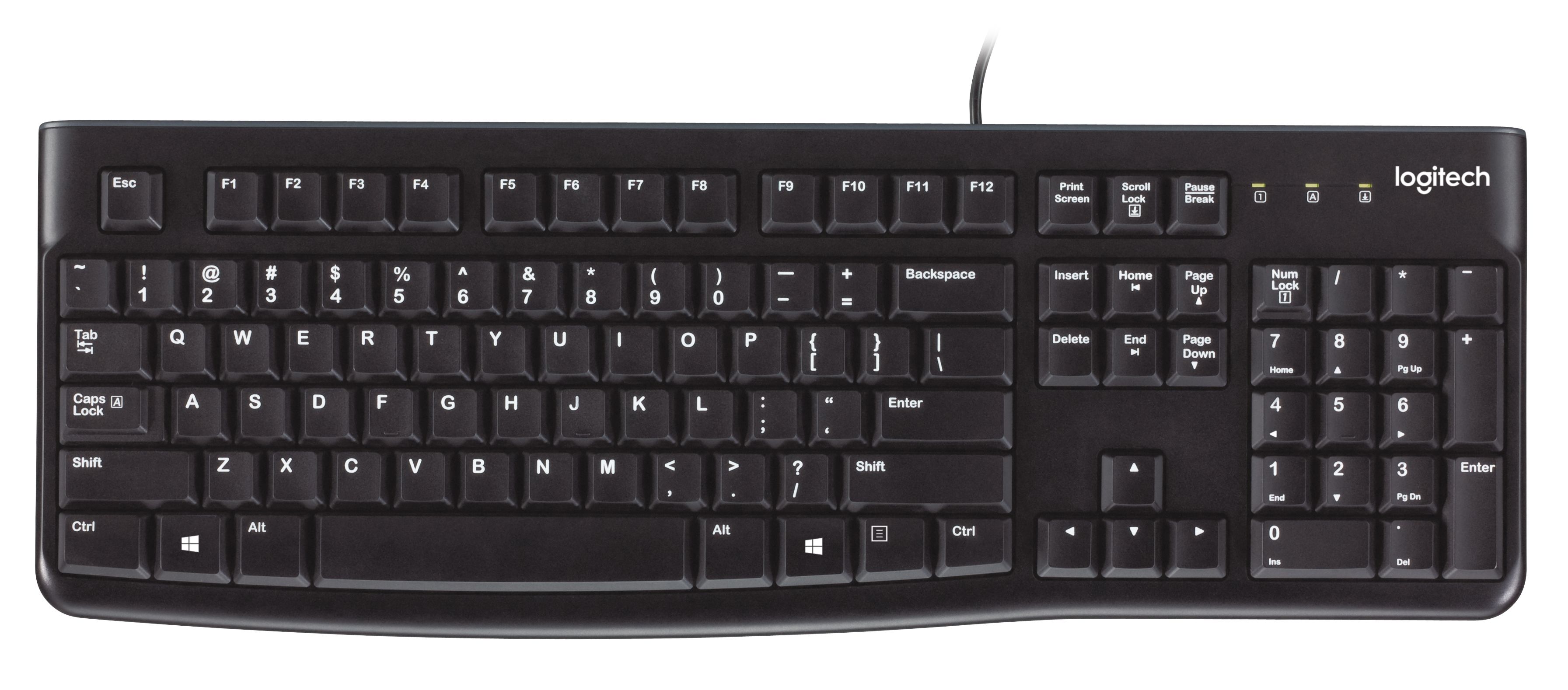KEYBOARD K120 FOR BUSINESS/OEM USB BLACK SILENT US- LAYOUT_3