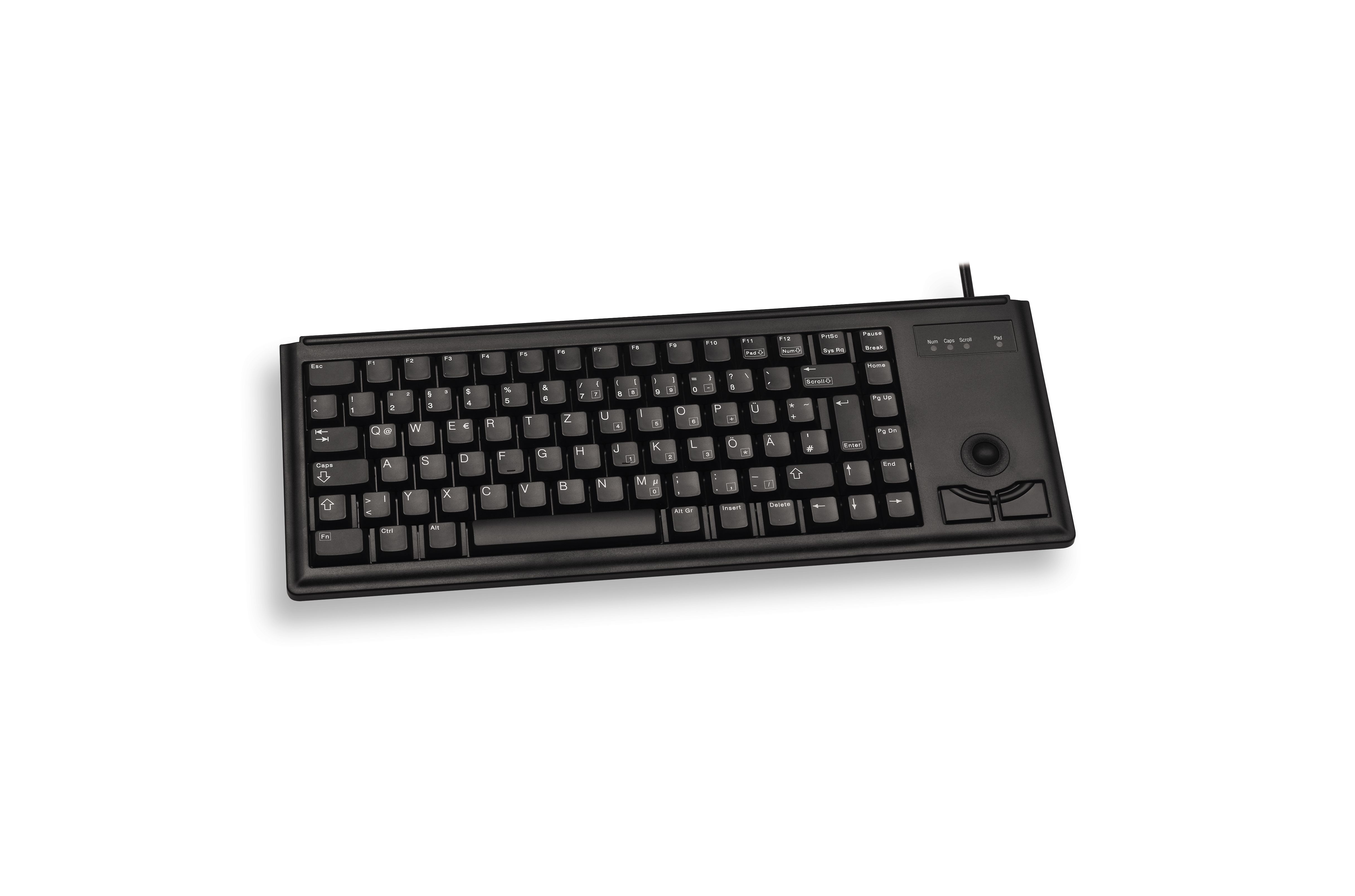 CHERRY G84-4400 BLACK KEYBOARD/USB TRACKBALL_2