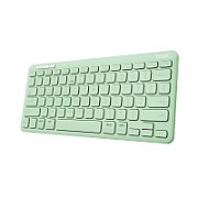 Tastatura Trust Lyra Wireless, conexiune USB-A, USB-C 1.1, distanta acoperire wireless 10m, 1x AAA baterie, compatibila cu laptop, pc, Bluetooth devices, tableta, verde_1
