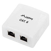LANBERG OS6-0002-W Lanberg FTP Data Box 2-port RJ45 shielded cat. 6_1