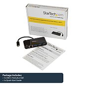 USB-C ADAPTER TO ETHERNET/W/3PORT USB 3.0 HUB + PS_10