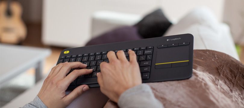 WIRELESS TOUCH KEYBOARD K400+/DARK - NLB - 2.4GHZ CENTRAL_13