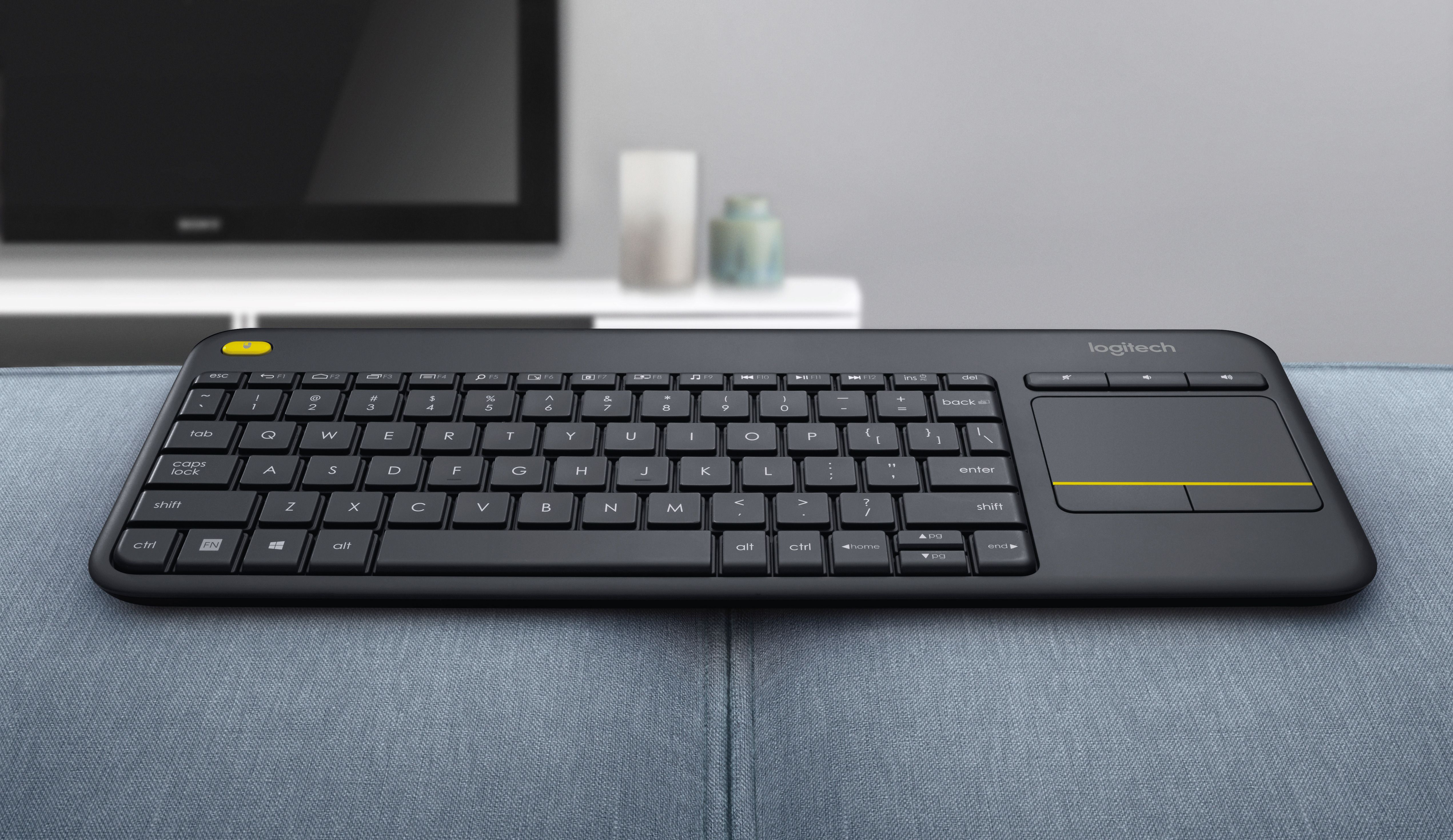 WIRELESS TOUCH KEYBOARD K400+/DARK - NLB - 2.4GHZ CENTRAL_19