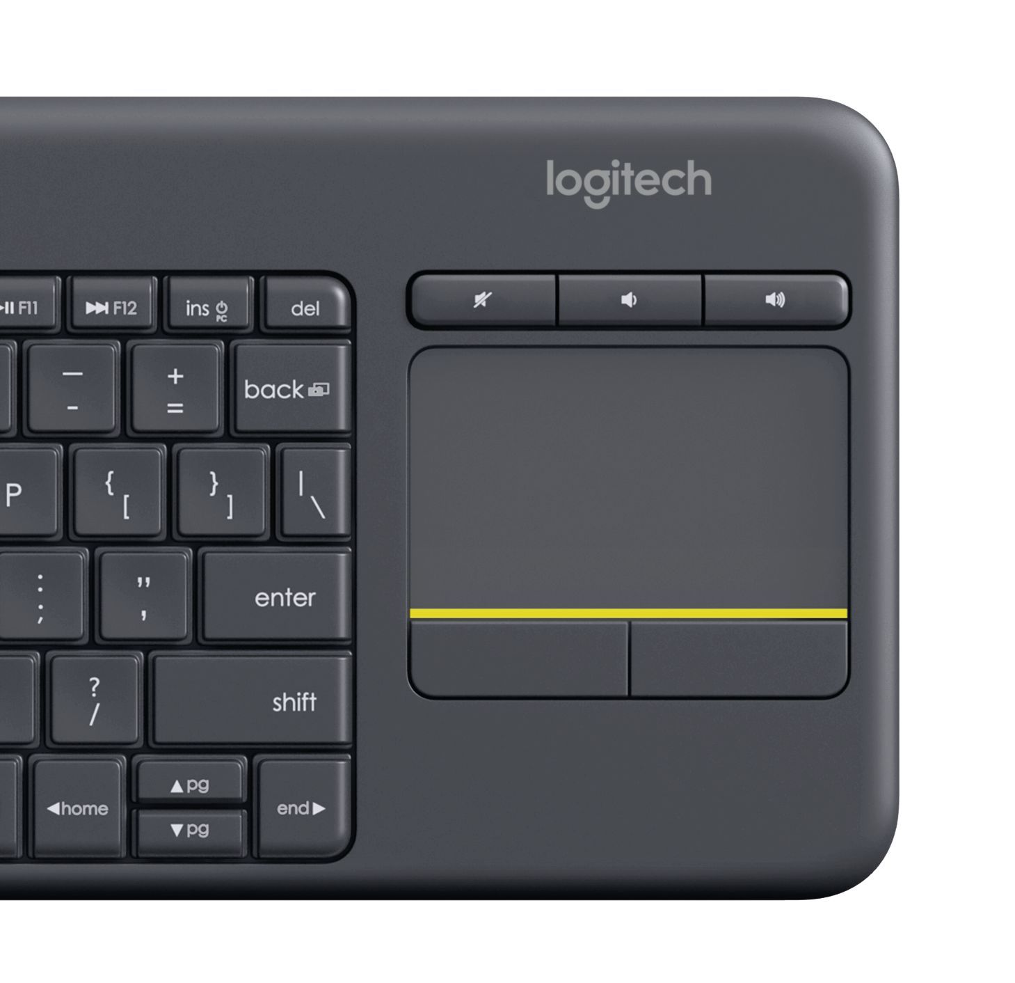 WIRELESS TOUCH KEYBOARD K400+/DARK - NLB - 2.4GHZ CENTRAL_5