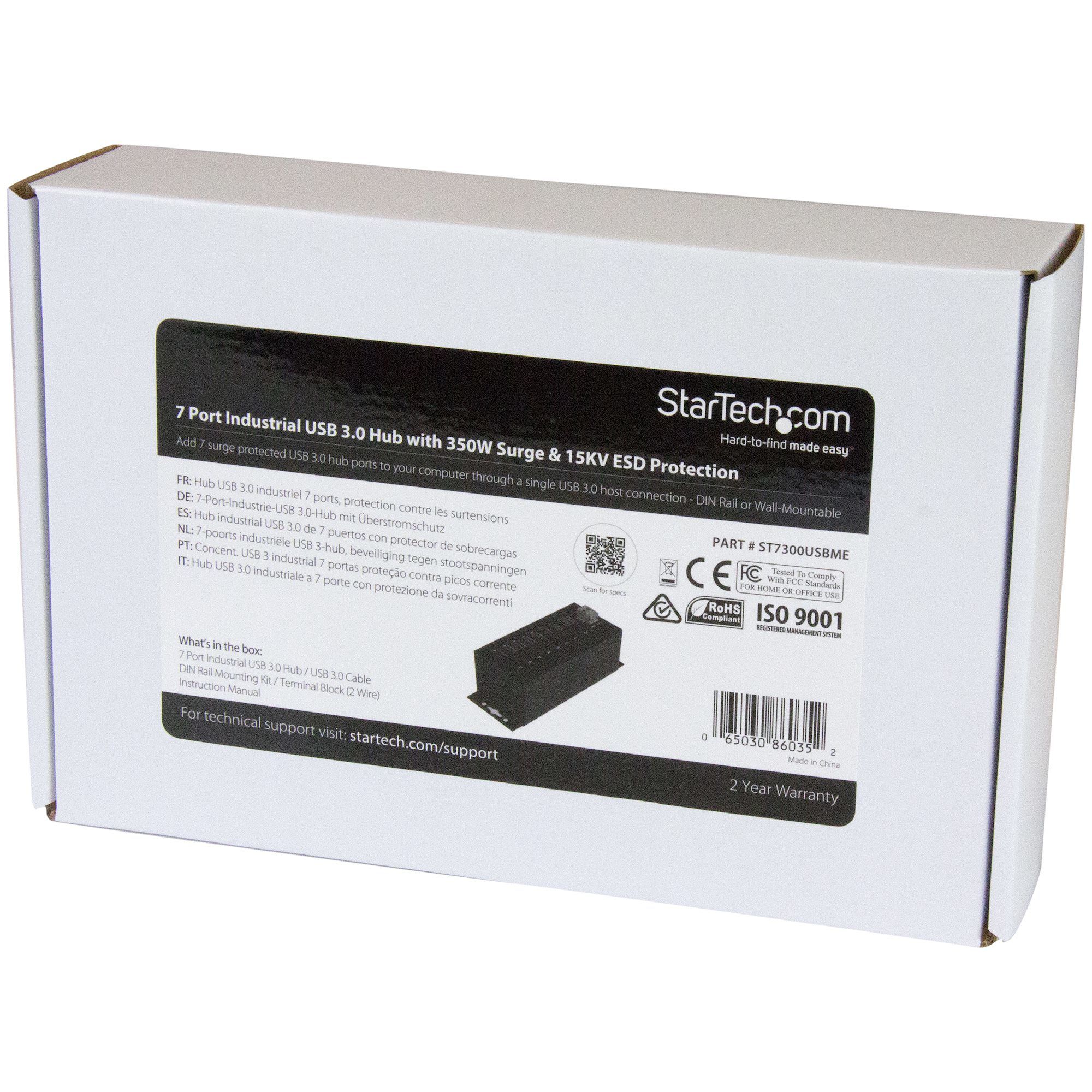 7PT IND. USB3 HUB/WITH EXTERNAL POWER ADAPTER_5
