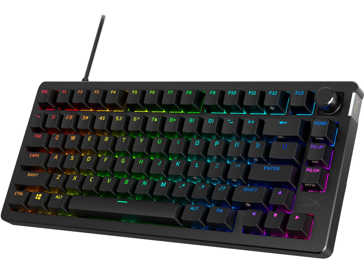Tastatura gaming mecanica HyperX Alloy Rise, iluminare RGB (16,777,216 culori), Hyperx linear switch, 100% anti-ghosting, layout US, negru_2