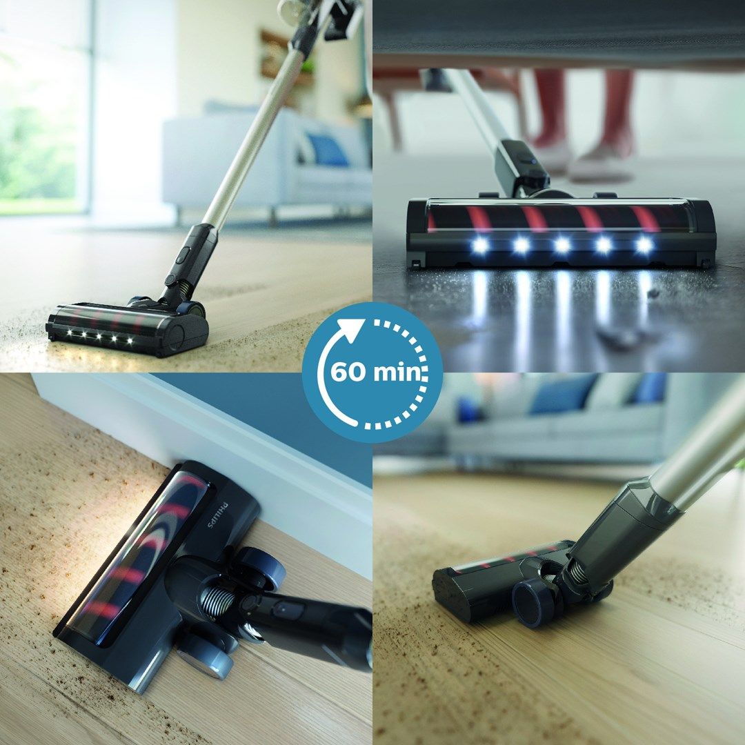 Philips 3000 series XC3031 Stick vacuum Battery Dry Bagless Black  Blue_4