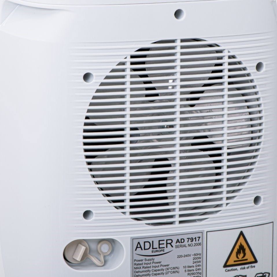 Adler | Air Dehumidifier | AD 7917 | Power 200 W | Suitable for rooms up to 60 m3 | Suitable for rooms up to  m2 | Water tank capacity 2.2 L | White_4
