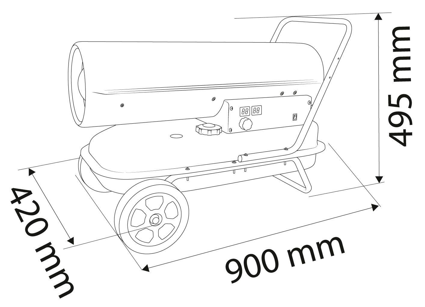 Oil heater 30KW NEO Tools 90-081_9
