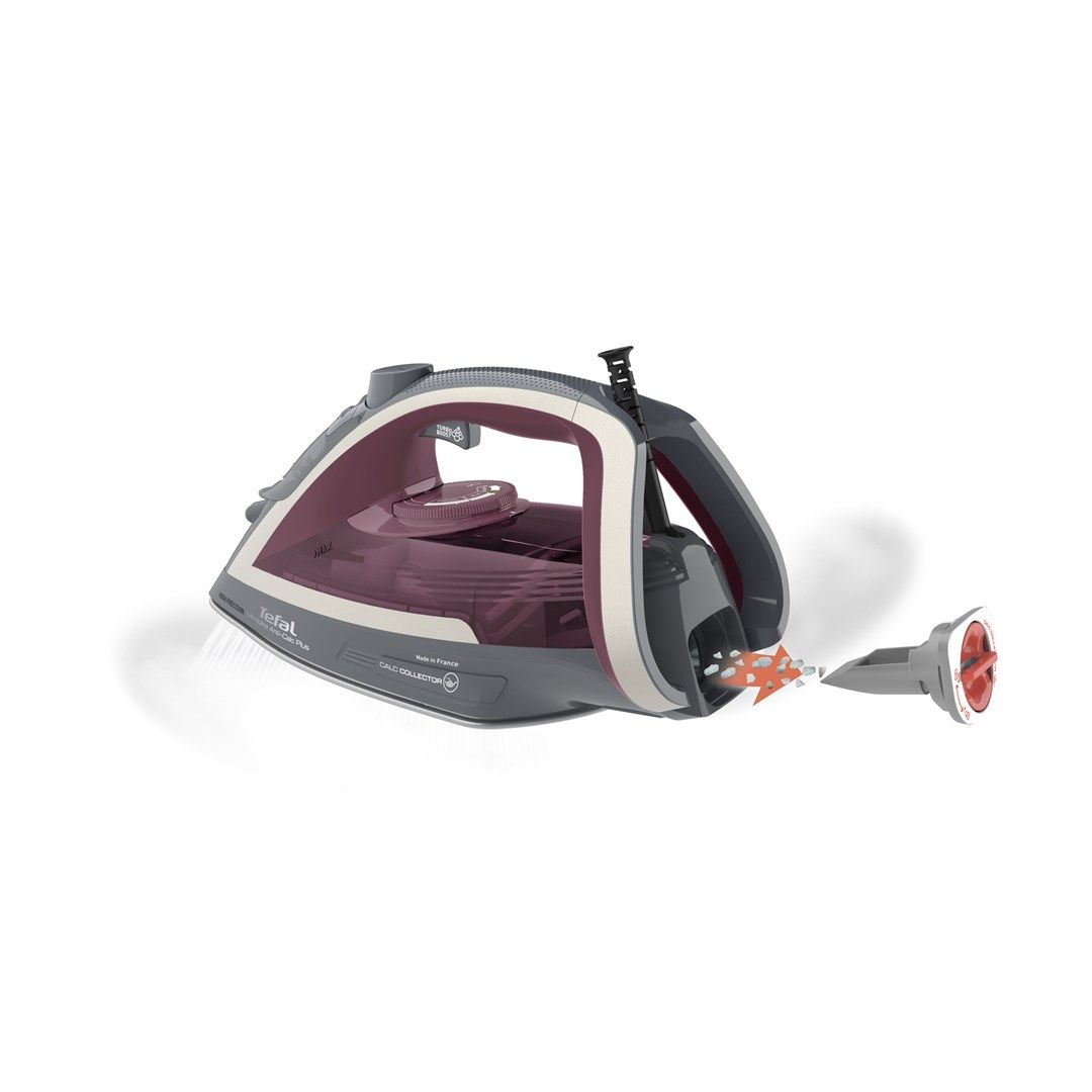 Tefal Ultragliss Anti-Calc Plus FV6840 Steam iron 2800 W Purple  Silver_3