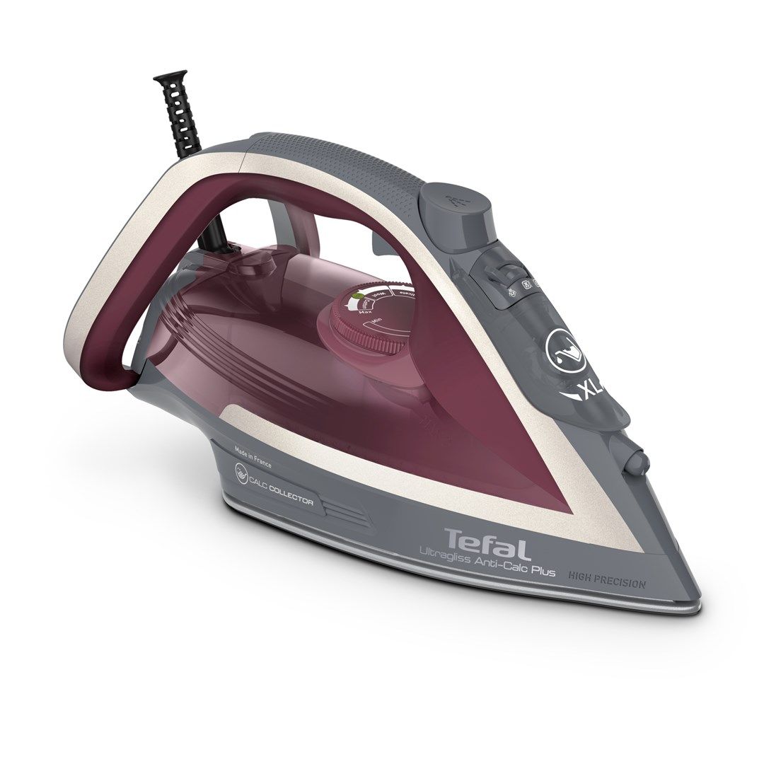 Tefal Ultragliss Anti-Calc Plus FV6840 Steam iron 2800 W Purple  Silver_6