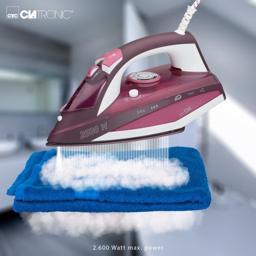 Clatronic DB 3705 Steam iron Ceramic soleplate 2600 W Rose_3