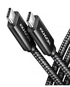 AXAGON BUCM4X-CM10AB USB-C to USB-C Cable  USB4 Gen 3×2  1 m  PD 240W  8K HD  ALU  braided - black_1