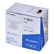 LANBERG CABLE UTP 1GB/S 305M WIRE CCA ORANGE_1