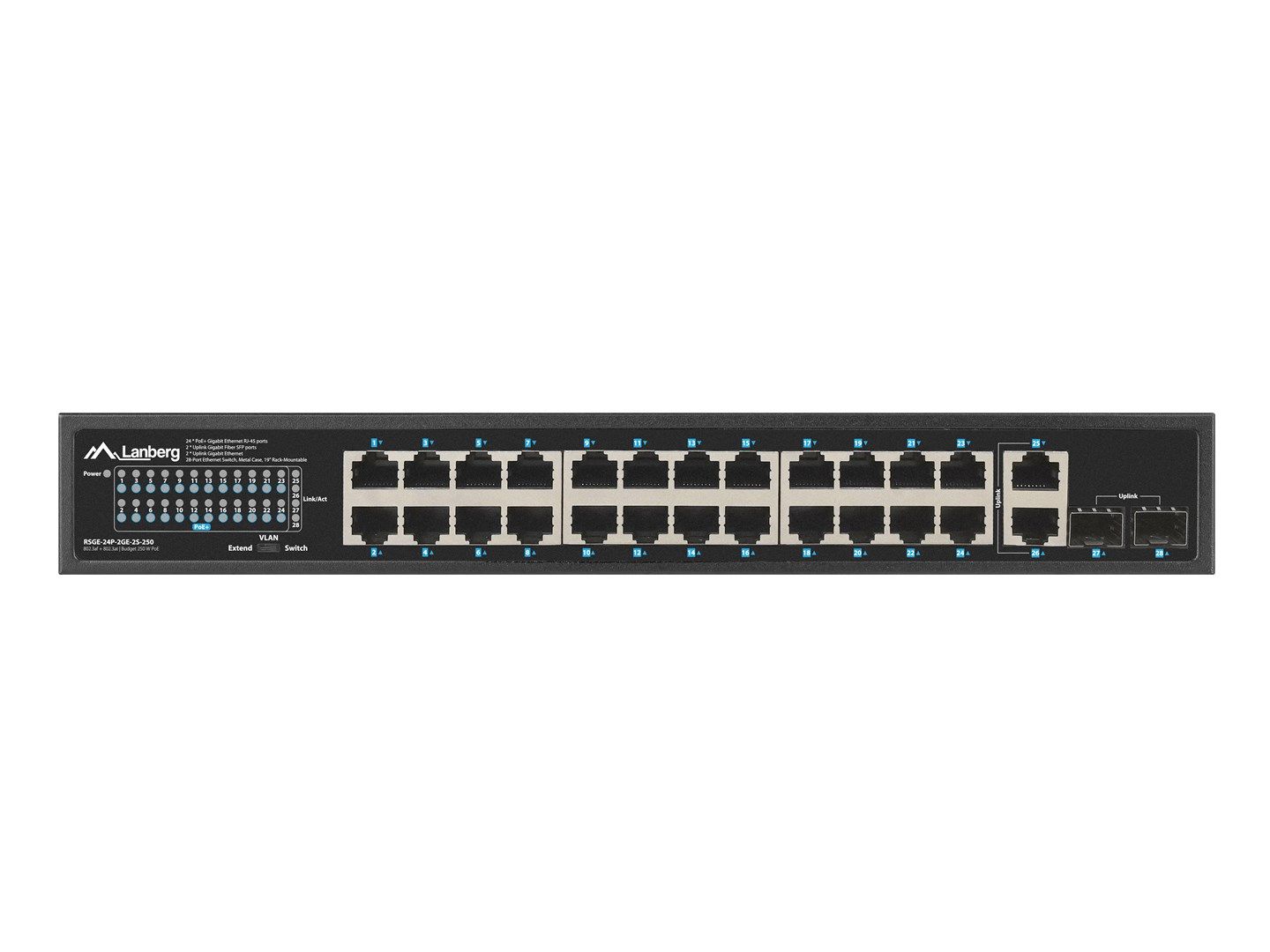 Lanberg RSGE-24P-2GE-2S-250 network switch Unmanaged_5