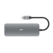 Silicon Power SR30 Docking USB 3.2 Gen 1 (3.1 Gen 1) Type-C Grey  Metallic_1