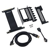 CableMod Vertical Graphics Card Holder with PCIe x16 Riser Cable  1x DisplayPort  1x HDMI - Black_1