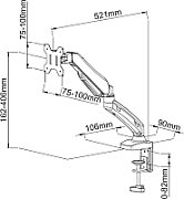 HOLDER FOR 1 LED/LCD MONITOR 13-27  L-11GD ART_2