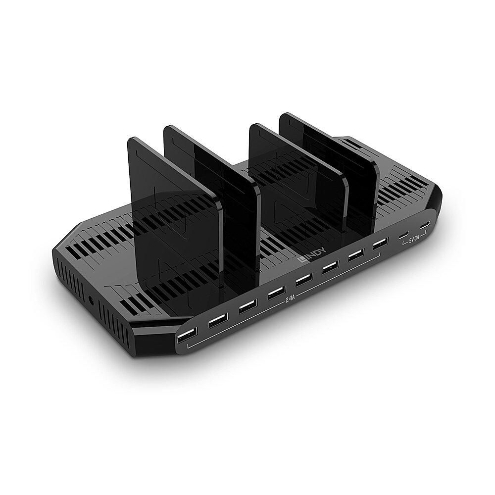 Statie de incarcare USB Lindy, 10 porturi, putere maxima 120W, negru_4