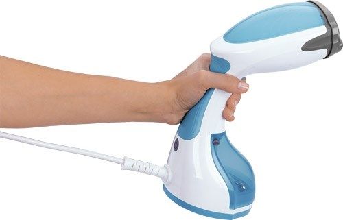 MPM MZP-01 Steam iron Stainless Steel soleplate 1200 W Blue  Satin steel  Transparent  White_4