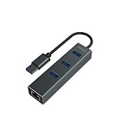 Savio AK-57 USB-A - 3 x USB-A HUB with RJ-45 Gigabit Ethernet adapter 5000 Mbit/s grey USB 3.2 Gen 1 (3.1 Gen 1) Micro-B 5000 Mbit/s_12