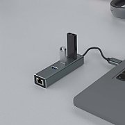 Savio AK-57 USB-A - 3 x USB-A HUB with RJ-45 Gigabit Ethernet adapter 5000 Mbit/s grey USB 3.2 Gen 1 (3.1 Gen 1) Micro-B 5000 Mbit/s_13