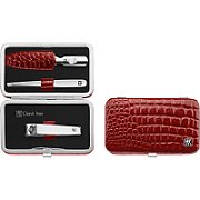 Zwilling Classic Inox Travel Kit - Red Leather Case  3 Pieces - Red_1