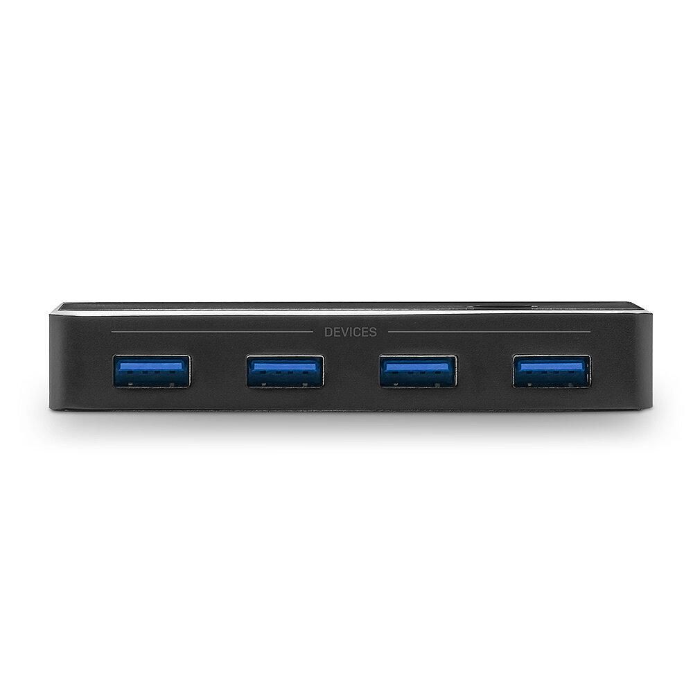 Switch USB Lindy, 4 porturi USB 3.0 2:4, latime de banda suportata 5 Gbps, chipset RTS5411, GPD8104B, AWS3410_3