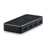 Switch USB Lindy, 4 porturi USB 3.0 2:4, latime de banda suportata 5 Gbps, chipset RTS5411, GPD8104B, AWS3410_5
