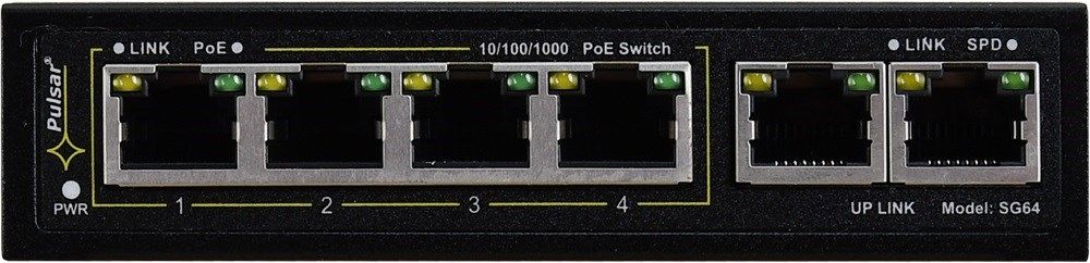 SWITCH GIGABIT POE 4+2 PULSAR SG64_3