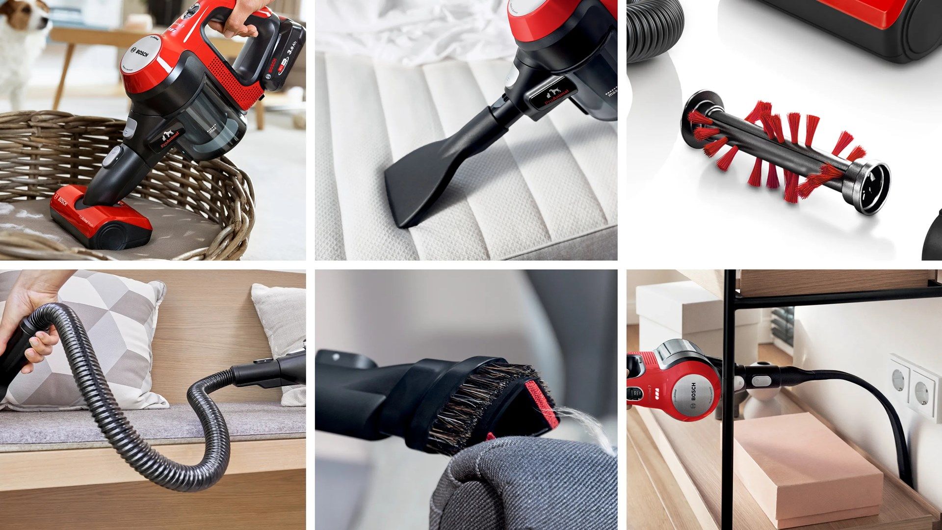 Bosch BCS711PET stick vacuum/electric broom Battery Dry Bagless 0.3 L Black  Red 3 Ah_8