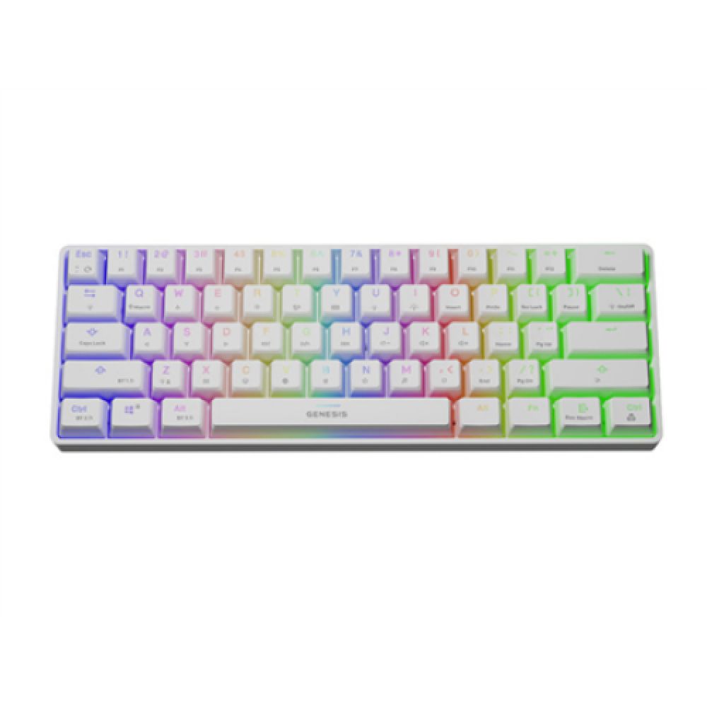Genesis THOR 660 RGB Gaming keyboard  RGB LED light  US  White  Wireless/Wired  Wireless connection  Gateron Red Switch_2