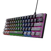 Tastatura mecanica cu fir Trust GXT 867 Acira, USB 2.0. nr taste 61, swtich linear, negru_1