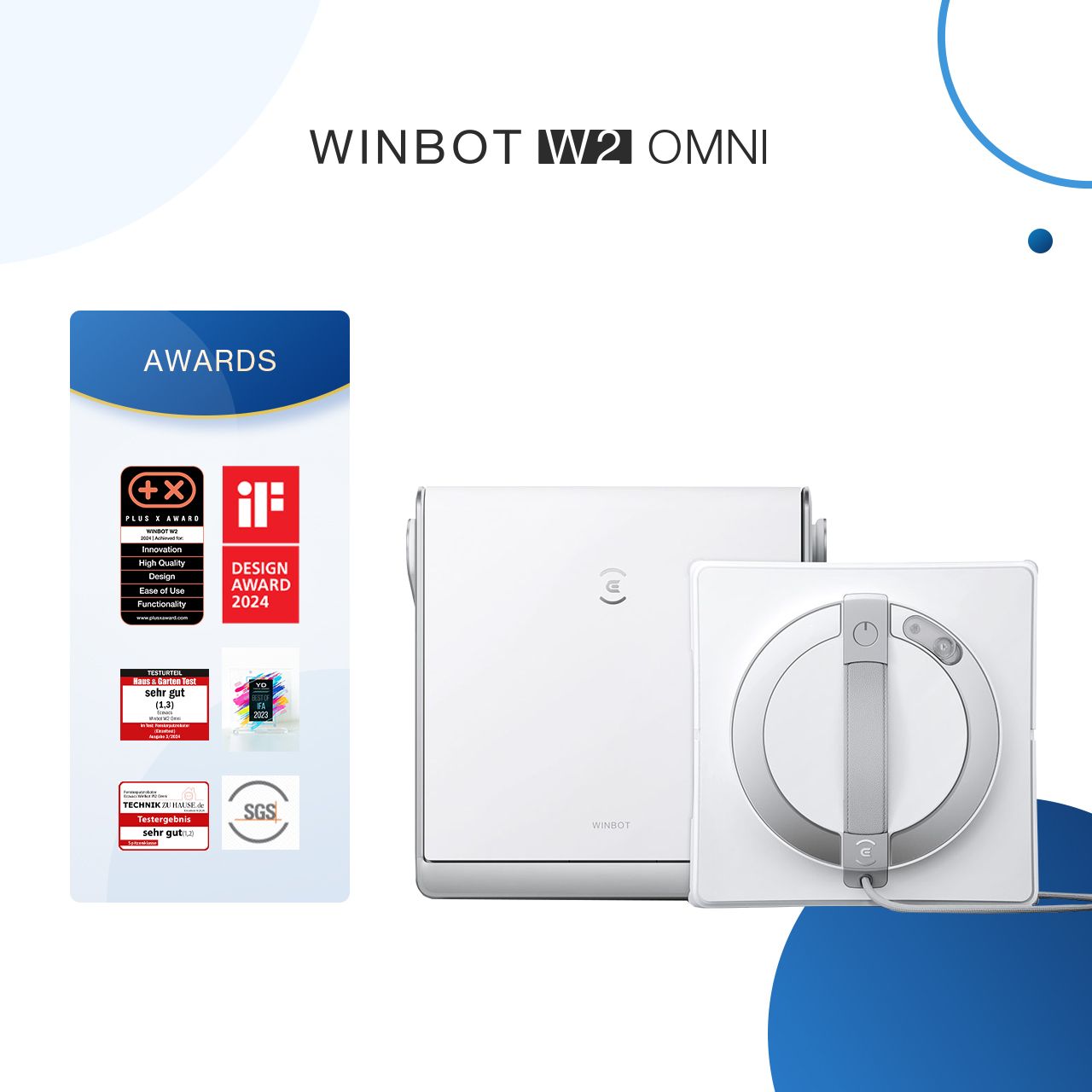 Robot do mycia okien Ecovacs Winbot W2 (biały)_4