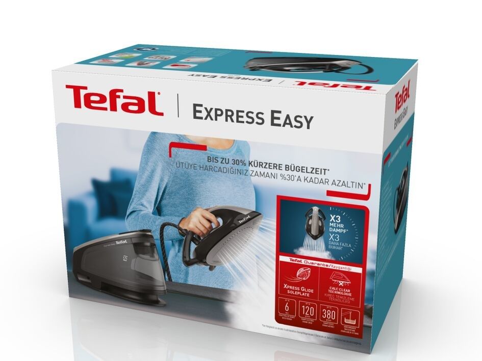 Tefal Express Easy SV6140 2200 W 1.7 L Black  Grey_5