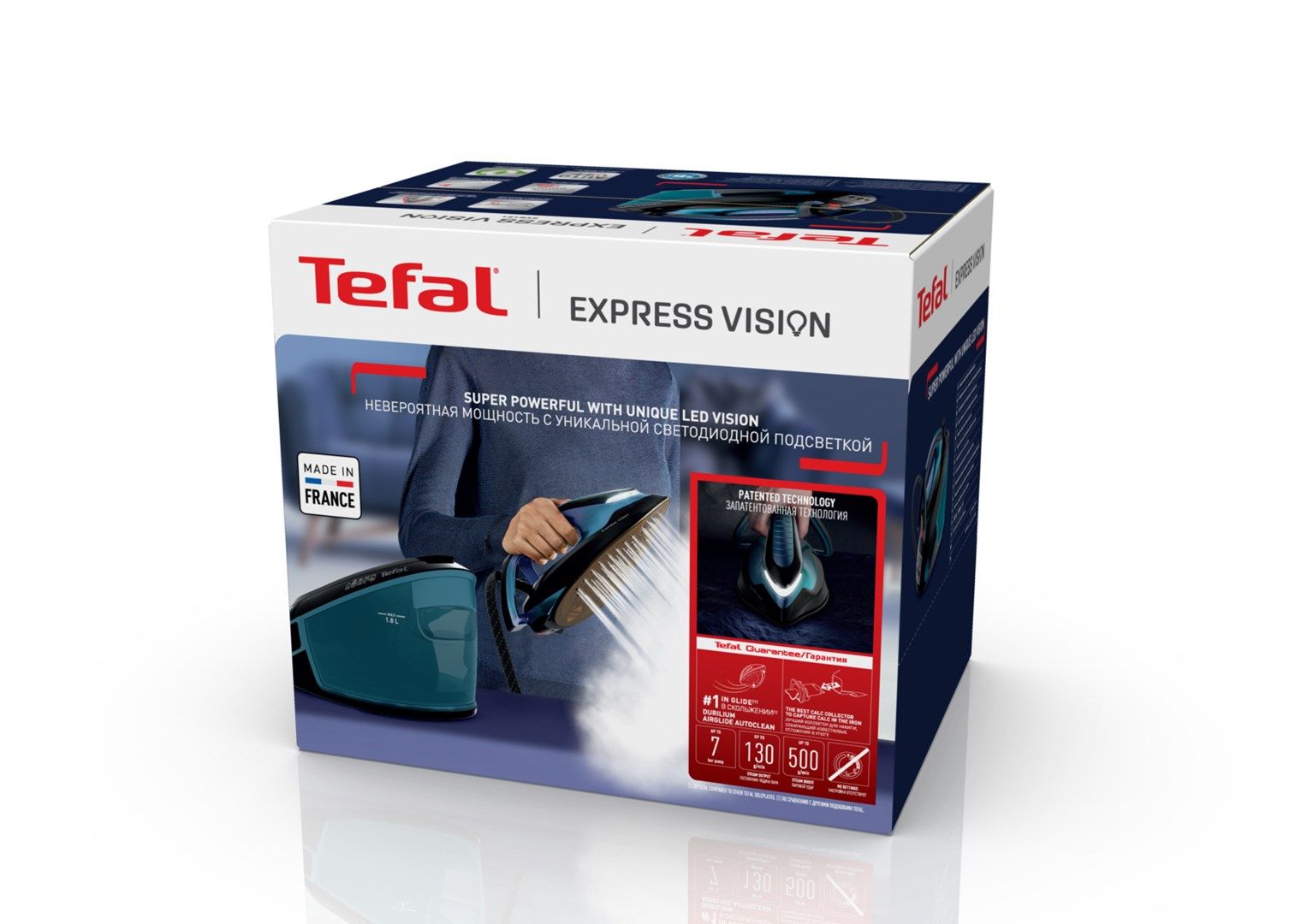 Tefal Express Vision SV8151 2800 W 1.8 L Durilium AirGlide Autoclean soleplate Blue  Black_3