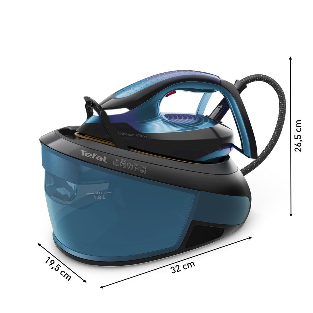 Tefal Express Vision SV8151 2800 W 1.8 L Durilium AirGlide Autoclean soleplate Blue  Black_9