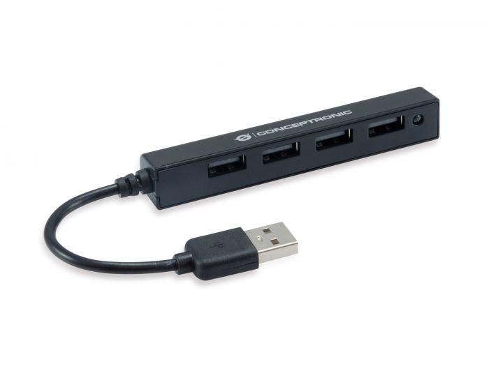 CONCEPTRONIC HUBBIES05B 4-Port USB 2.0 Hub, 96 x 15 x 15 mm_3