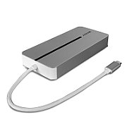 Lindy DST-Mx Duo Mini Docking Station USB Type-C, Dual display (4k), 100W Pass-through charging, rezolutie single display 4k@60, rezolutie dual display 4k@60 + 4k@30, 2x USB Type A, 1x USB-C (PD & Data), 2x HDMI, 1x RJ45, 2x Card reader (microSD & SD), 1x 3.5mm audio jack_2