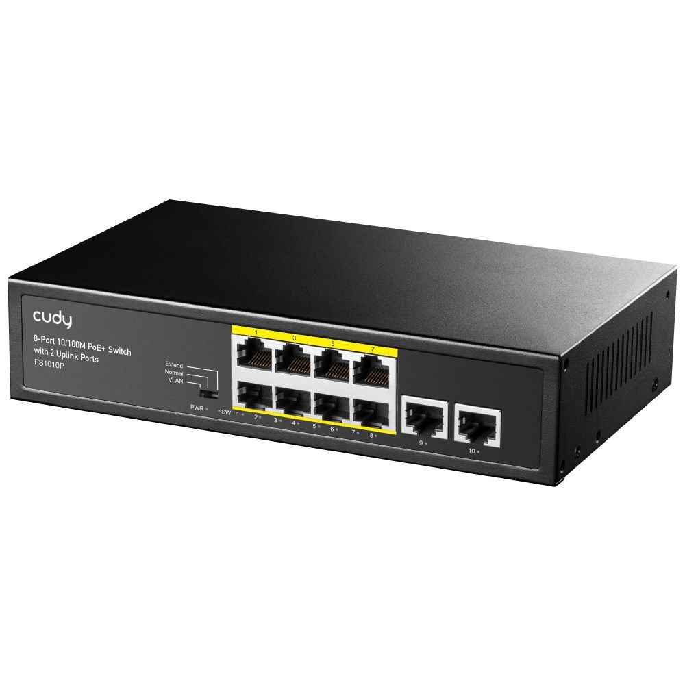 PoE+ Switch Cudy with 2 Uplink Ports 120W 8-Port 10/100M_2