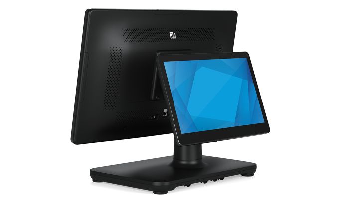 EloPOS System, 22-inch HD1080, Win 10, Core i5, 8GB RAM, 128SSD, Projected Capacitive 10-touch, Zero-Bezel, Antiglare,, Black, No Stand, Wall Mount I/O Hub_3
