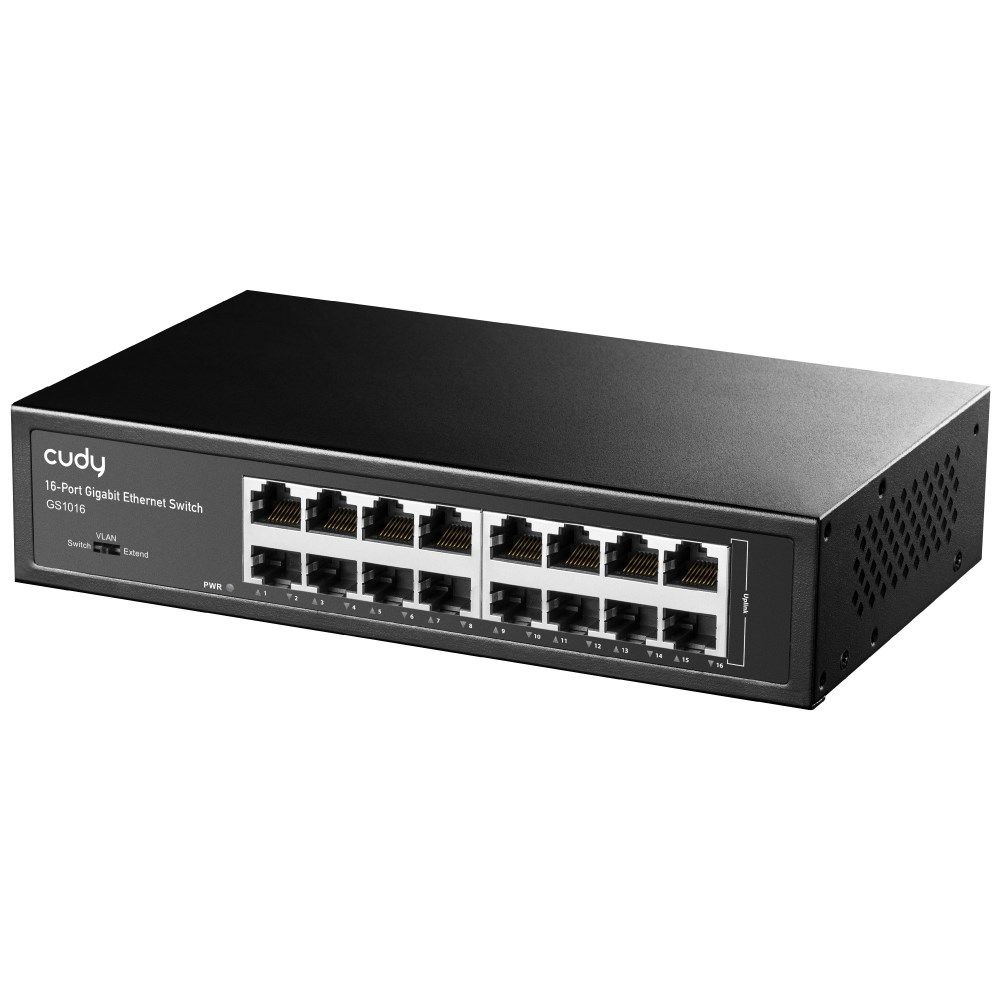 Cudy GS1016 network switch Gigabit Ethernet (10/100/1000) Black_2