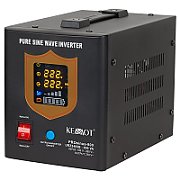 Uninterruptible power supply KEMOT PROsinus-800 converter with pure sine wave and charging function 12V 230V 800VA/500W - black color_1