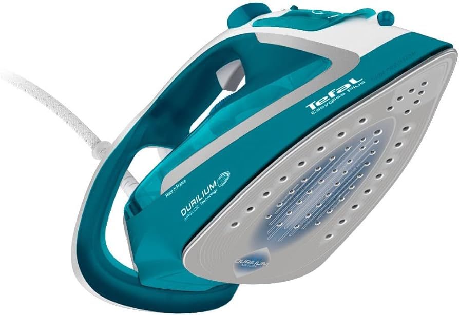 Fier de calcat Tefal EasyGliss Plus FV5737E0, 2500W, jet de abur 220g/min, abur variabil 0- 45g/min, rezervor apa 270ml, talpa Durilium Airglide, oprire automata, turcoaz_3