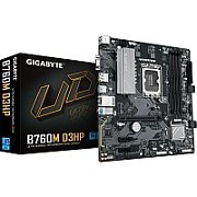 Placa de Baza GIGABYTE B760M D3HP LGA1700, 4x DDR5, 1x D-Sub 1x HDMI 1x DP, 1x PCIE 4.0 x16 2x PCIE 3.0 x1, 2x M.2, 4x SATA 6GB/s, mATX_1