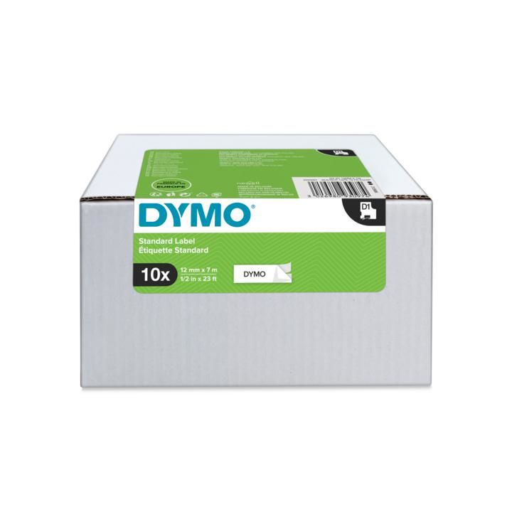 D1-TAPE 12X7MM BLACK ON WHITE/ADVANTAGE PACK 10 PCS._2