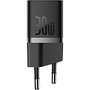 INCARCATOR RETEA Baseus, Quick Charge 30W, 1 x USB Type-C Output 5V/3A (include cablu USB Type-C la USB Type-C de 100W), negru 