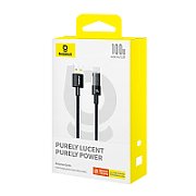 CABLU alimentare si date Baseus Gem, Fast Charging Data Cable pt. smartphone, USB la USB Type-C 100W, 1m, negru 