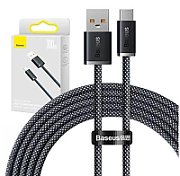 CABLU alimentare si date Baseus, Dynamic Fast Charging Data Cable pt. smartphone, USB (T) la USB Type-C (T), 100W, braided, 2m, gri, 