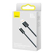 CABLU alimentare si date Baseus, Dynamic Fast Charging Data Cable pt. smartphone, USB (T) la USB Type-C (T), 100W, braided, 2m, gri, 